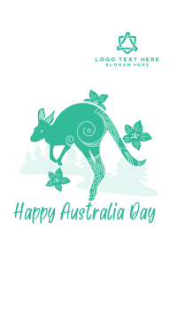 Kangaroo Australia Day Instagram story Image Preview