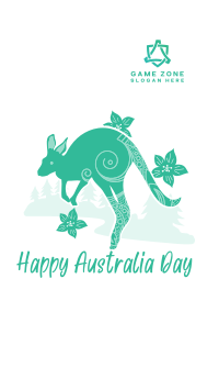 Kangaroo Australia Day Instagram Story Design