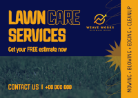 Professional Lawn Services Postcard Image Preview