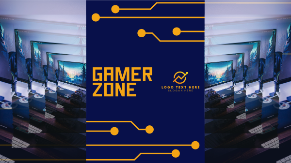 Gamer Zone YouTube Banner Design Image Preview