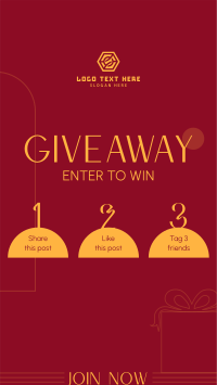 Simple Giveaway Instructions Facebook Story Design