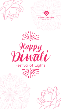 Lotus Diwali Greeting Instagram story Image Preview