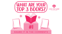Your Top 3 Books Facebook Event Cover Design