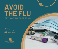 Get Your Flu Shot Facebook Post Design
