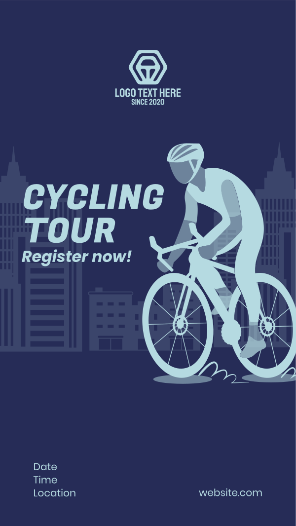 City Cycling Tour Instagram Story Design