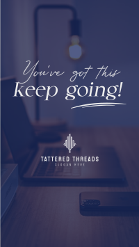 Keep Going Motivational Quote TikTok Video Image Preview