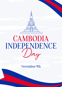 Rise Cambodian Flag Poster Image Preview