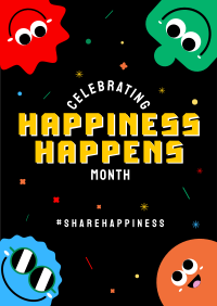 Share Happiness Flyer Design