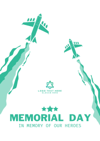 Memorial Day Air Show Flyer Design