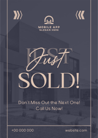 Minimalist Sold Property Poster Image Preview