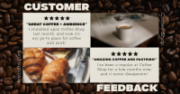 Modern Coffee Shop Feedback Facebook ad Image Preview