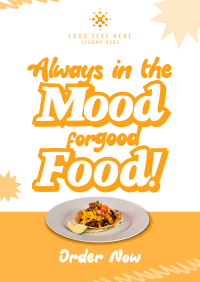 Fun Trendy Food Quotes Poster Preview