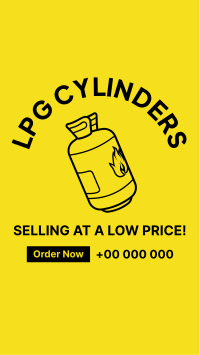 LPG Cylinder Facebook Story Design