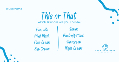 This or That Skincare Facebook ad Image Preview