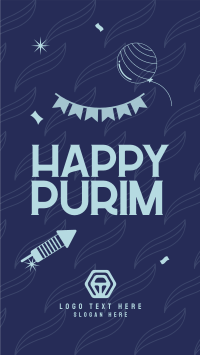 Purim Jewish Festival Instagram Story Design