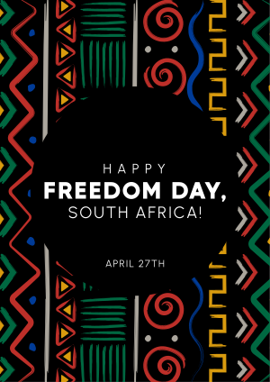 Freedom Day Patterns Flyer Image Preview