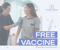 Free Vaccine Week Facebook post Image Preview