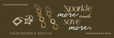 Jewelry Promo Sale Twitter header (cover) Image Preview