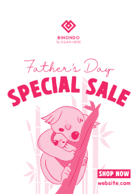 Father's Day Koala Sale Poster Image Preview