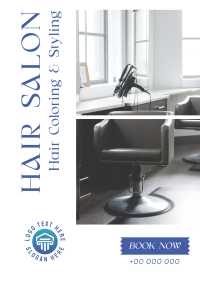 Hair Styling Salon Poster Design