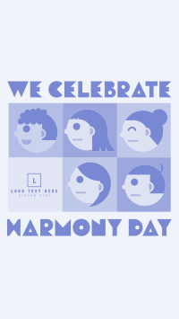 Tiled Harmony Day Facebook Story Design