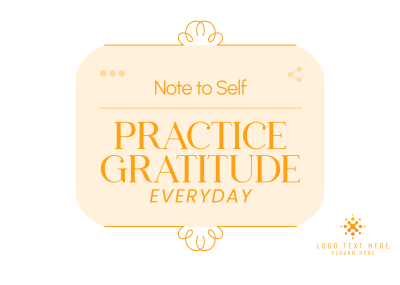 Positive Self Note Postcard Image Preview