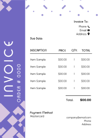 Simple Abstract Invoice Design