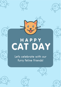 Cat Day Greeting Flyer Image Preview