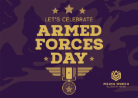 Armed Forces Appreciation Postcard Image Preview