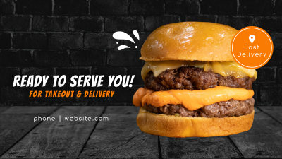 Fast Delivery Burger Facebook event cover Image Preview