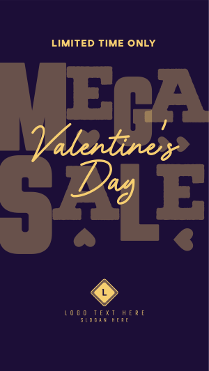 Valentine's Mega Sale Facebook story Image Preview