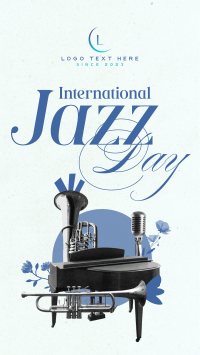 Modern International Jazz Day Instagram Story Design