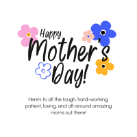 Mother's Day Colorful Flowers Instagram post Image Preview