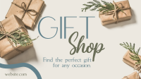 Elegant Gift Shop Facebook Event Cover Design
