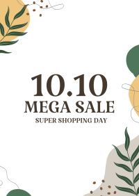 10.10 Sale Organic Abstract Poster Image Preview