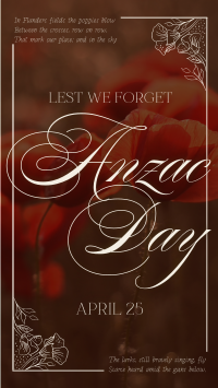 Elegant Anzac Day Instagram story Image Preview