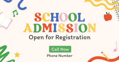 Fun Kids School Admission Facebook ad Image Preview
