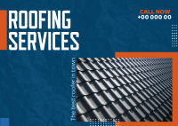 Roofing Services Postcard Image Preview