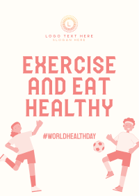 Exercise & Eat Healthy Flyer Image Preview