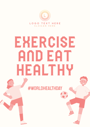 Exercise & Eat Healthy Flyer Image Preview