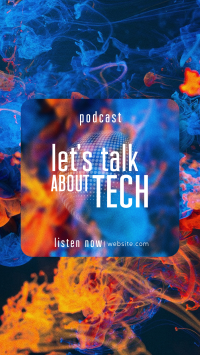 Glass Effect Tech Podcast Instagram Story Design