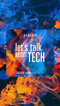 Glass Effect Tech Podcast Instagram story Image Preview