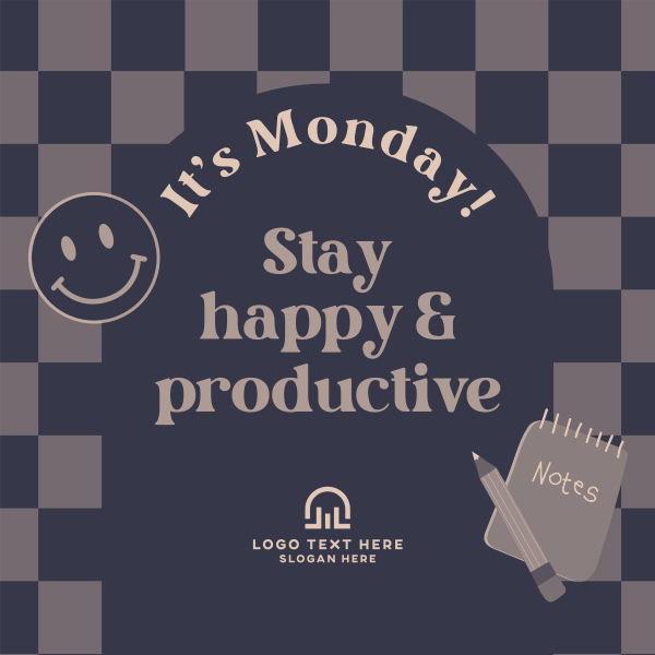 Monday Productivity Instagram Post Design Image Preview