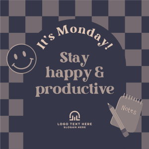 Monday Productivity Instagram post Image Preview