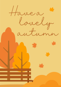 Autumn Greetings Poster Design