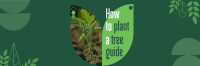 Plant Trees Guide Twitter Header Design