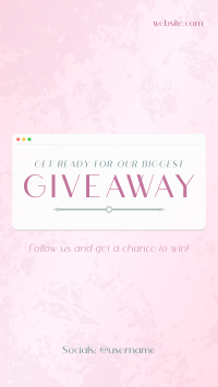 Elegant Chic Giveaway Facebook story Image Preview