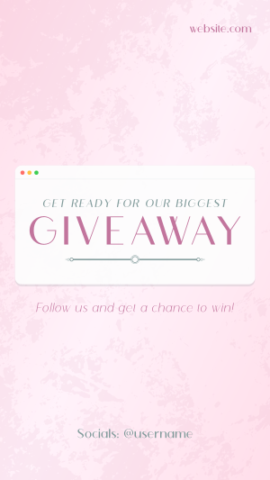 Elegant Chic Giveaway Facebook story Image Preview
