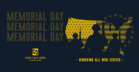 Military Soldier Memorial Facebook Ad Design