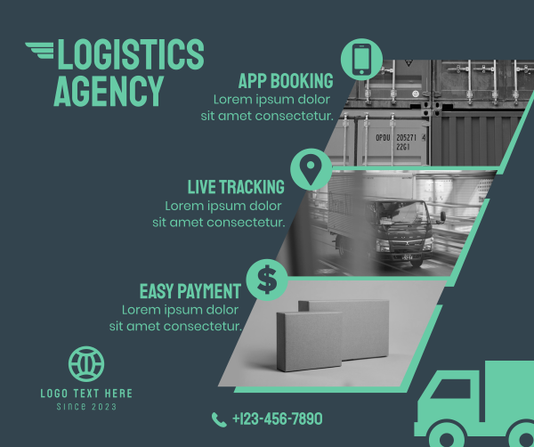 Cargo Delivery Service Facebook Post Design Image Preview